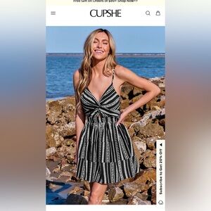Cupshe geo print twisted Mini Dress